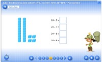 2.02. Subtracting past whole tens, number field 20–100