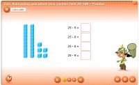 2.02. Subtracting past whole tens, number field 20–100